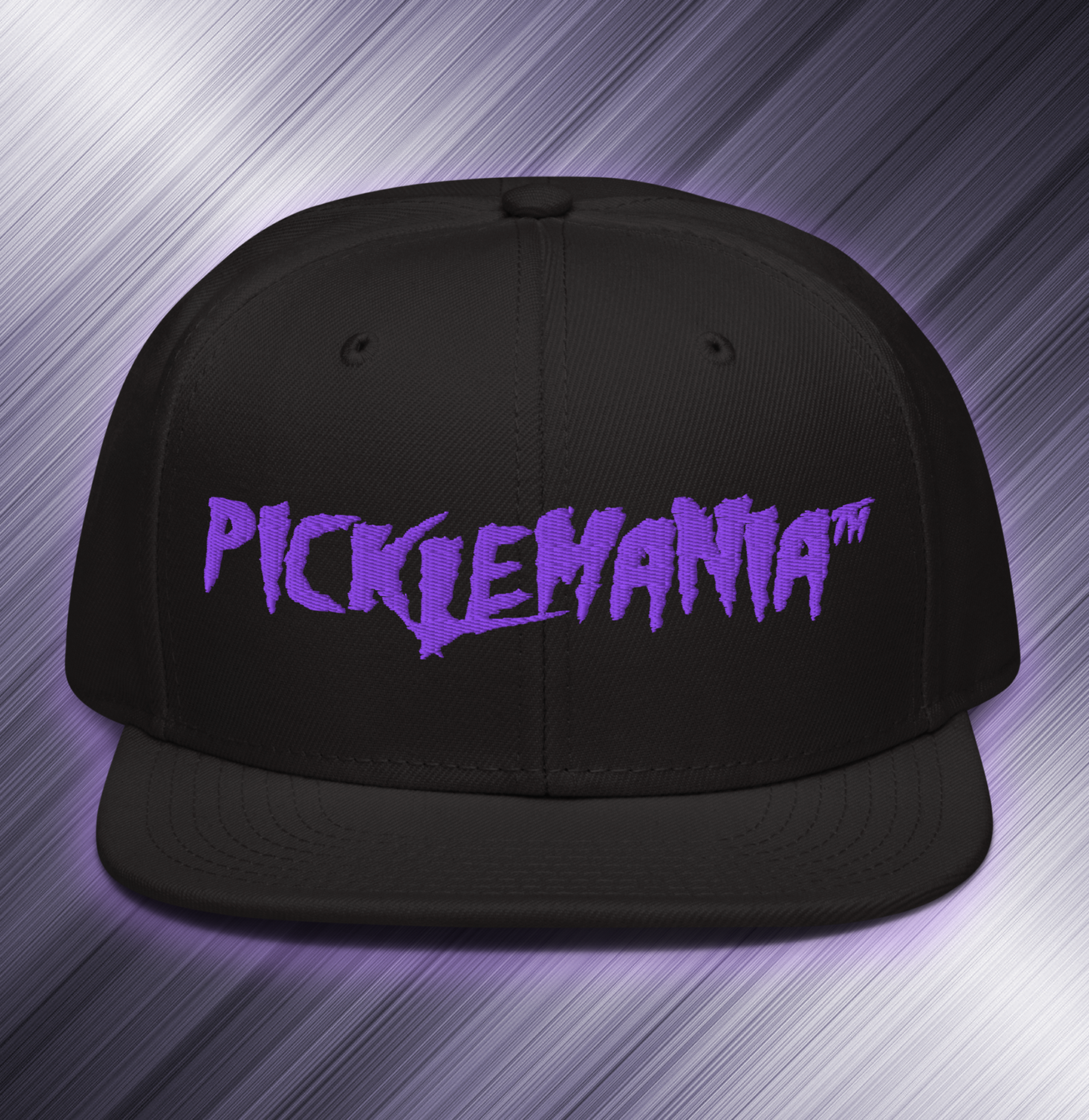 PickleMania Snapback Hat - Bold Purple