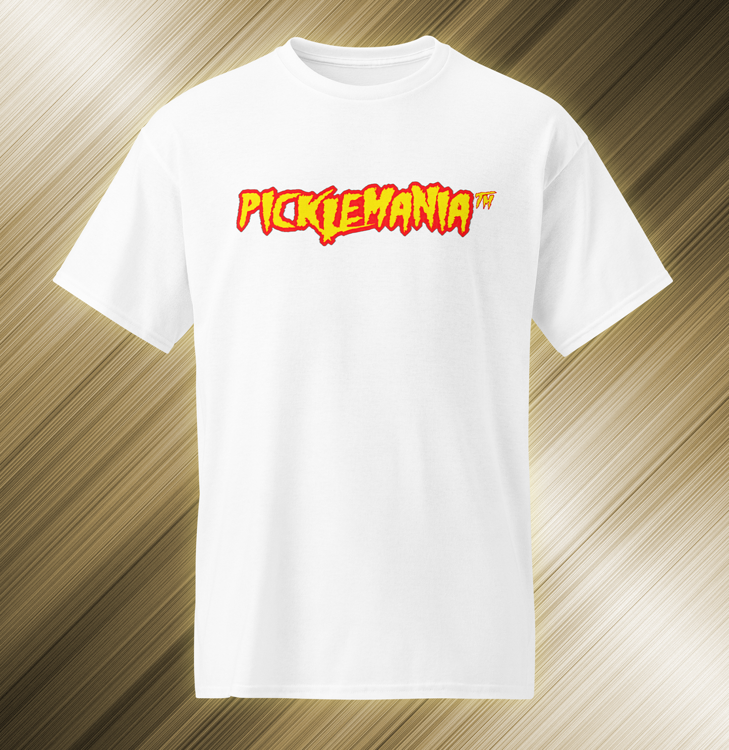 PickleMania | Pickleball T-Shirt - Yellow & Red