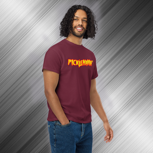 PickleMania | Pickleball T-Shirt - Yellow & Red