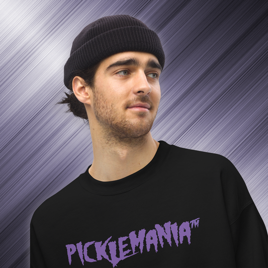 PickleMania | Premium Pickleball Sweatshirt - Bold Purple