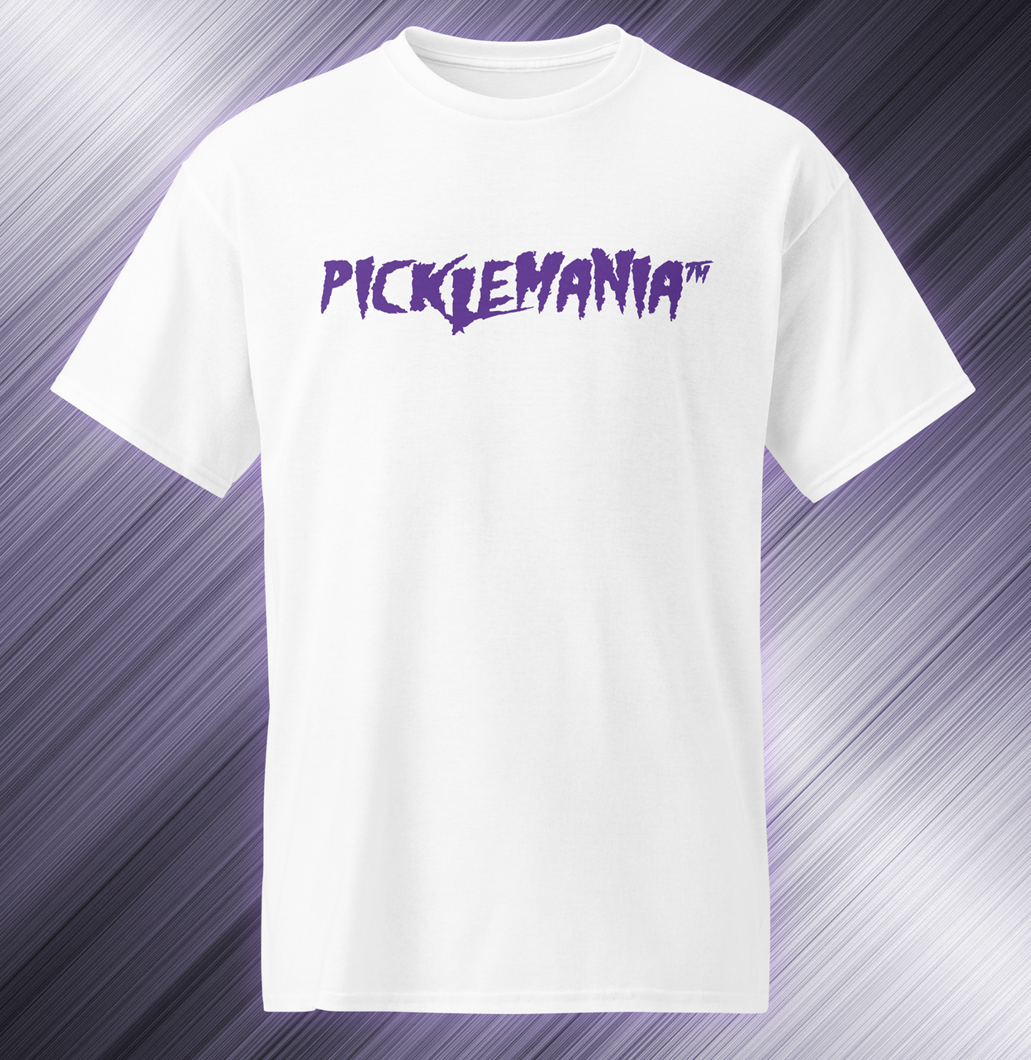 PickleMania | Pickleball T-Shirt - Bold Purple
