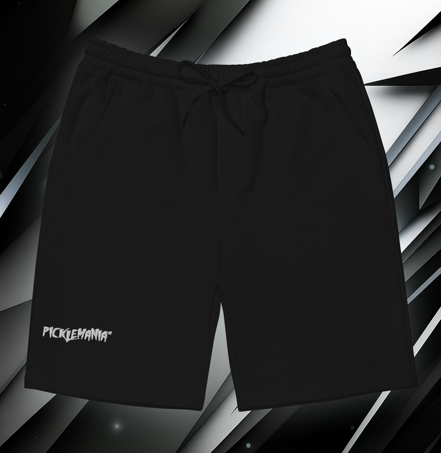 PickleMania | Embroidered Pickleball Shorts - Prism White