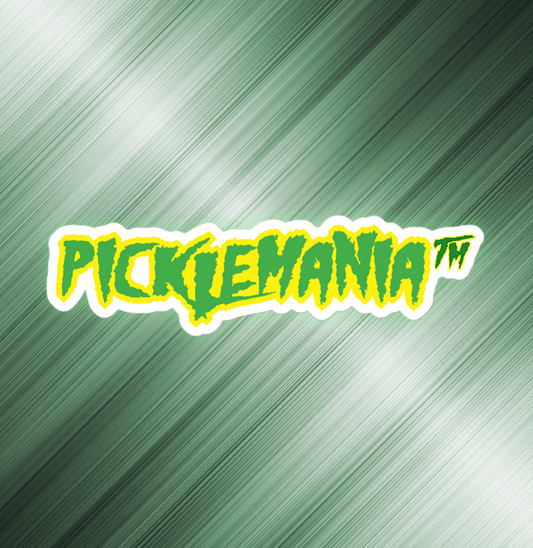 PickleMania Branded Sticker - Green & Yellow