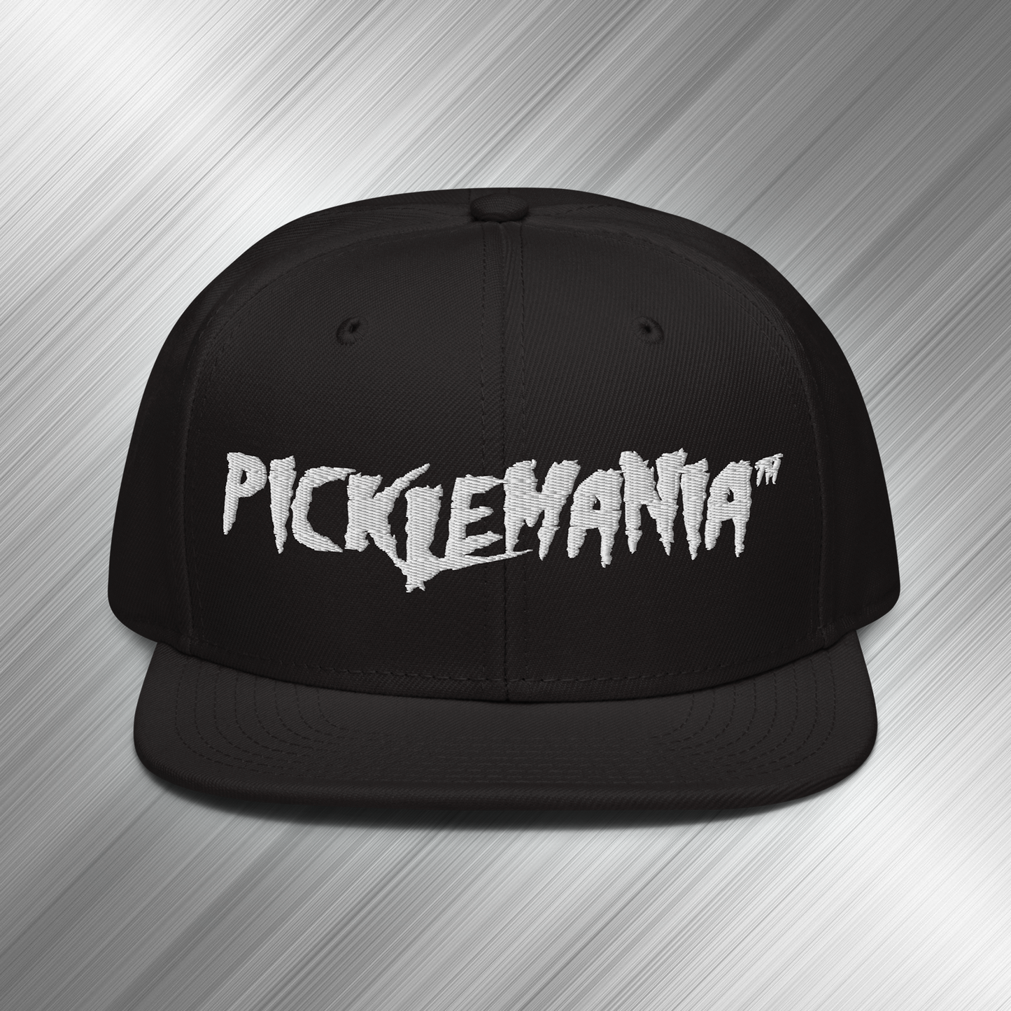 PickleMania Snapback Hat - Prism White